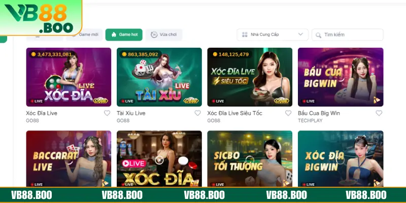 Giới thiệu sảnh cược casino VB88