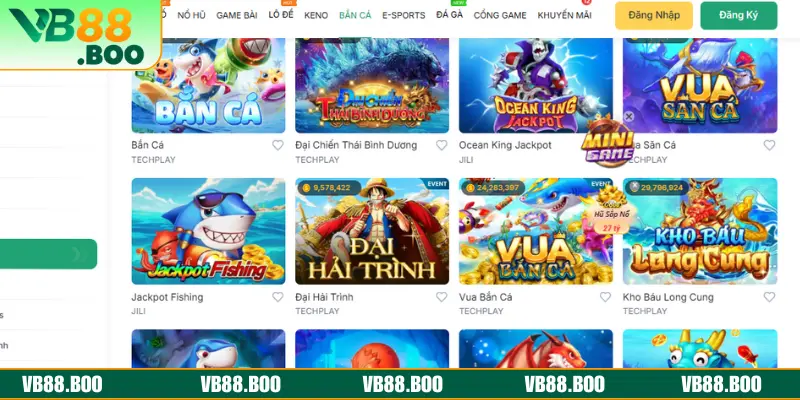 Giới thiệu VB88 list game đồ sộ