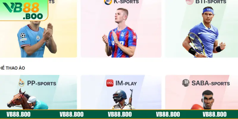 Điểm danh 4 sảnh cược hút khách nhất tại thể thao VB88