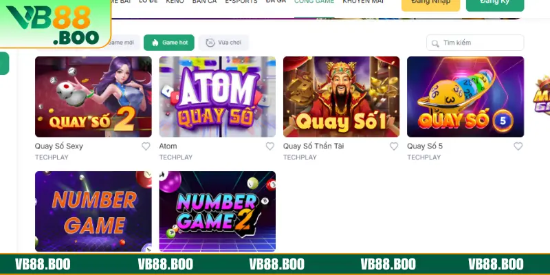 Sảnh xổ số VB88 được thiết kế hiện đại, thân thiện